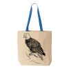 Natural Tote with Contrast-Color Handles Thumbnail