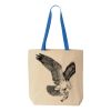 Natural Tote with Contrast-Color Handles Thumbnail