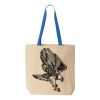Natural Tote with Contrast-Color Handles Thumbnail