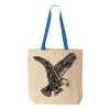 Natural Tote with Contrast-Color Handles Thumbnail