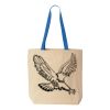Natural Tote with Contrast-Color Handles Thumbnail