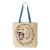 Natural Tote with Contrast-Color Handles Thumbnail