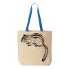 Natural Tote with Contrast-Color Handles Thumbnail