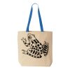 Natural Tote with Contrast-Color Handles Thumbnail