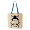Natural Tote with Contrast-Color Handles Thumbnail