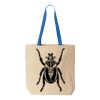 Natural Tote with Contrast-Color Handles Thumbnail