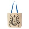 Natural Tote with Contrast-Color Handles Thumbnail