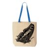 Natural Tote with Contrast-Color Handles Thumbnail