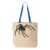 Natural Tote with Contrast-Color Handles Thumbnail