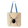 Natural Tote with Contrast-Color Handles Thumbnail