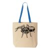 Natural Tote with Contrast-Color Handles Thumbnail