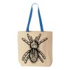 Natural Tote with Contrast-Color Handles Thumbnail
