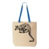 Natural Tote with Contrast-Color Handles Thumbnail