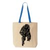 Natural Tote with Contrast-Color Handles Thumbnail