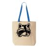 Natural Tote with Contrast-Color Handles Thumbnail