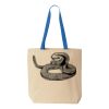 Natural Tote with Contrast-Color Handles Thumbnail