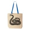 Natural Tote with Contrast-Color Handles Thumbnail