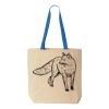 Natural Tote with Contrast-Color Handles Thumbnail