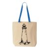 Natural Tote with Contrast-Color Handles Thumbnail