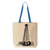 Natural Tote with Contrast-Color Handles Thumbnail