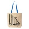 Natural Tote with Contrast-Color Handles Thumbnail