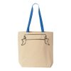 Natural Tote with Contrast-Color Handles Thumbnail