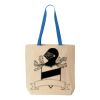 Natural Tote with Contrast-Color Handles Thumbnail