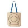 Natural Tote with Contrast-Color Handles Thumbnail