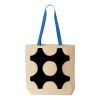 Natural Tote with Contrast-Color Handles Thumbnail
