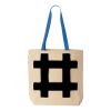 Natural Tote with Contrast-Color Handles Thumbnail