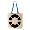 Natural Tote with Contrast-Color Handles Thumbnail