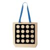 Natural Tote with Contrast-Color Handles Thumbnail