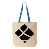 Natural Tote with Contrast-Color Handles Thumbnail