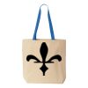 Natural Tote with Contrast-Color Handles Thumbnail