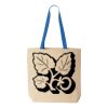 Natural Tote with Contrast-Color Handles Thumbnail