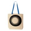 Natural Tote with Contrast-Color Handles Thumbnail