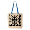 Natural Tote with Contrast-Color Handles Thumbnail
