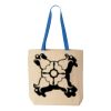 Natural Tote with Contrast-Color Handles Thumbnail