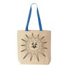 Natural Tote with Contrast-Color Handles Thumbnail