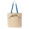 Natural Tote with Contrast-Color Handles Thumbnail