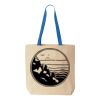 Natural Tote with Contrast-Color Handles Thumbnail