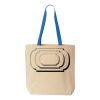 Natural Tote with Contrast-Color Handles Thumbnail