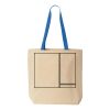Natural Tote with Contrast-Color Handles Thumbnail