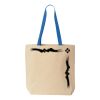 Natural Tote with Contrast-Color Handles Thumbnail