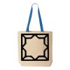 Natural Tote with Contrast-Color Handles Thumbnail