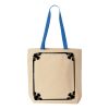 Natural Tote with Contrast-Color Handles Thumbnail