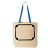 Natural Tote with Contrast-Color Handles Thumbnail