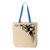 Natural Tote with Contrast-Color Handles Thumbnail