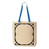 Natural Tote with Contrast-Color Handles Thumbnail