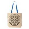Natural Tote with Contrast-Color Handles Thumbnail